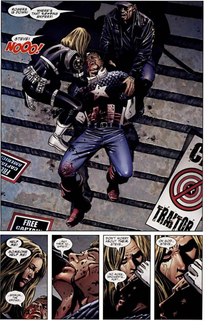 Sad Panels: The Death of Captain America